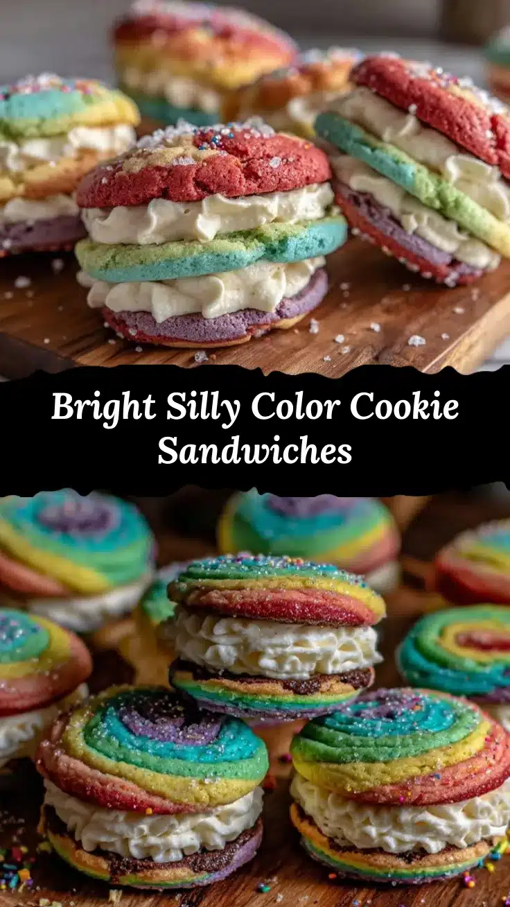 Dr. Seuss silly color cookie sandwiches recipe