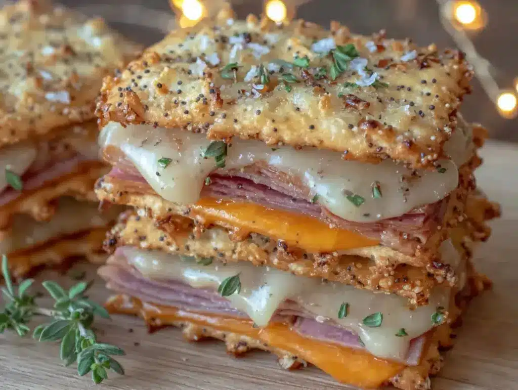 Easy Ritz Cracker Party Sandwiches - featured image