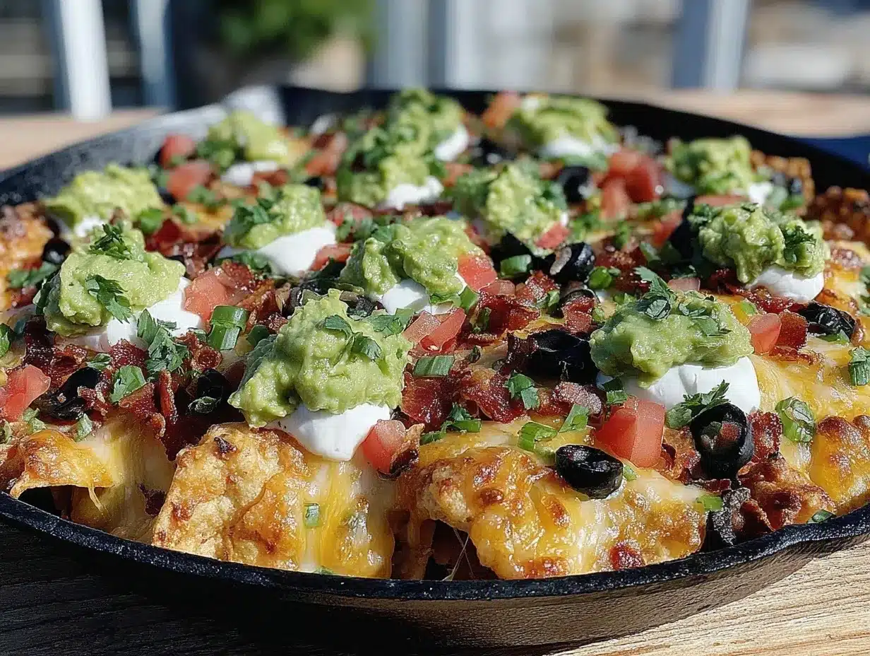 Epic Super Bowl Giant Nacho Skillet preparation steps