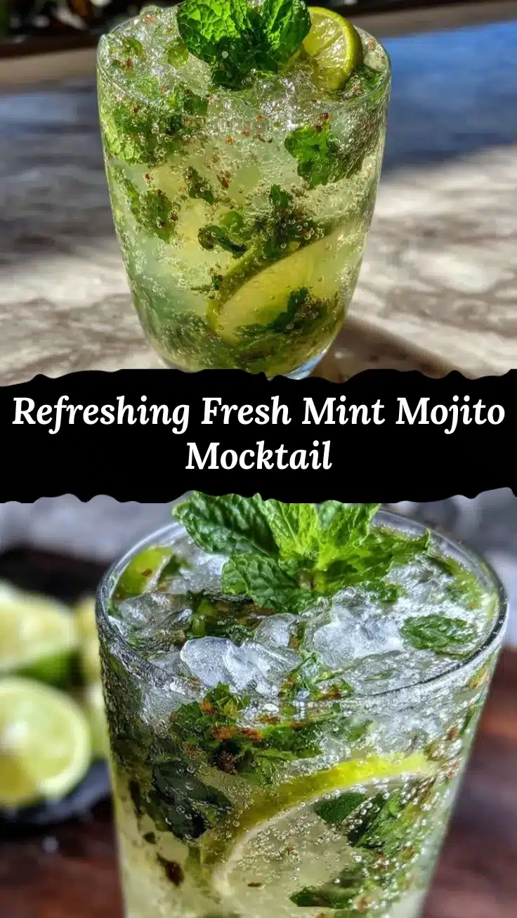 fresh mint mojito mocktail recipe