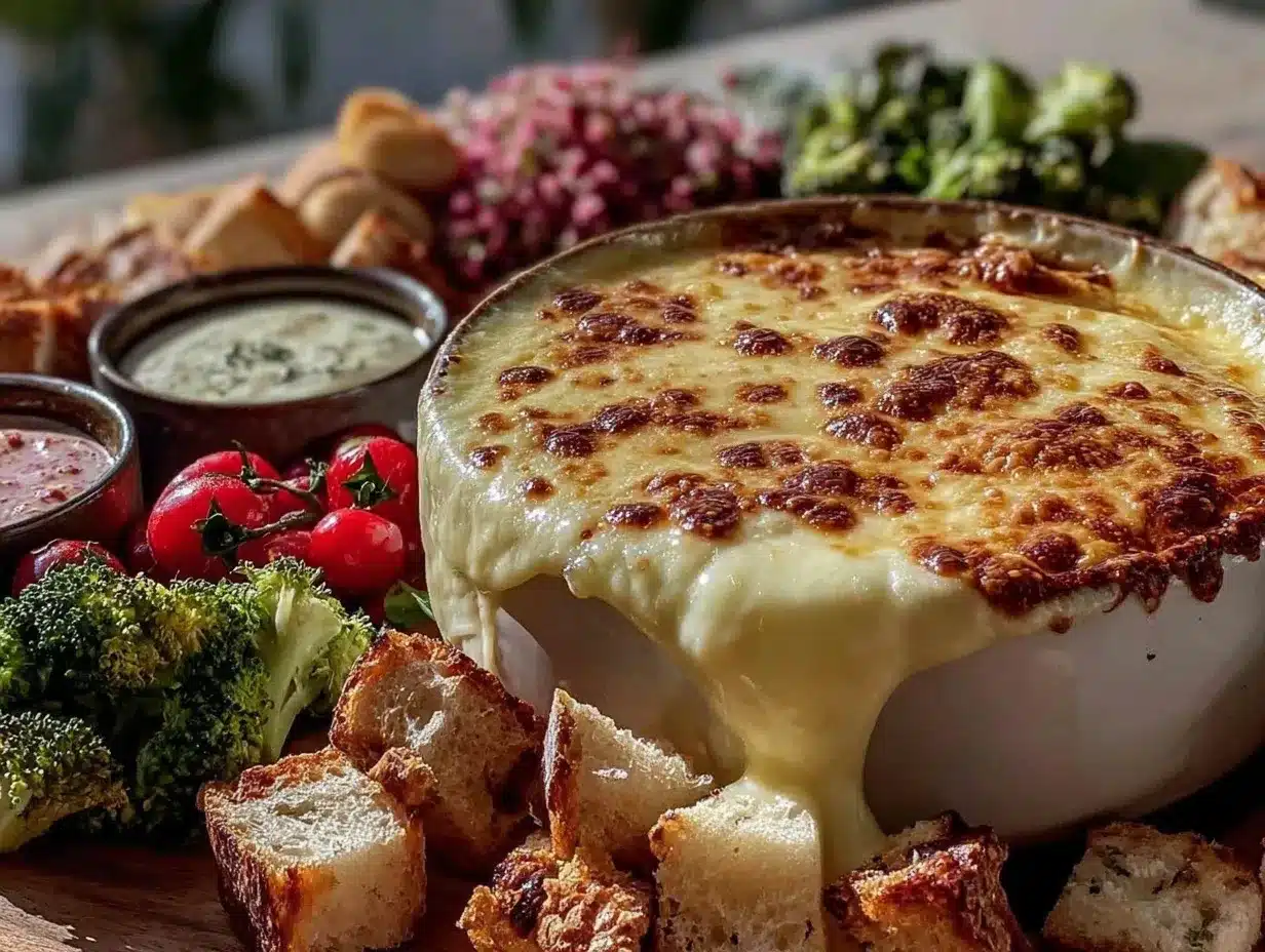 Galentine’s friendship fondue set preparation steps