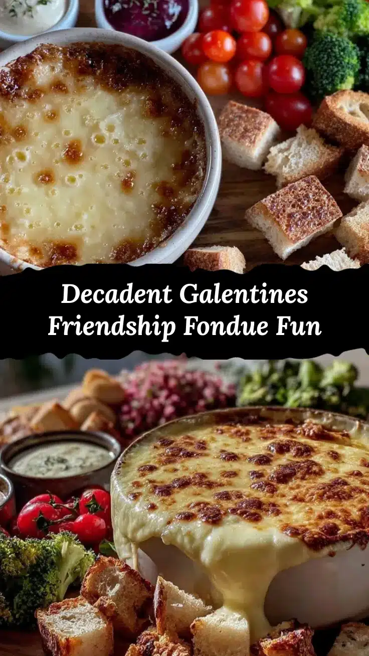 Galentine’s friendship fondue set recipe