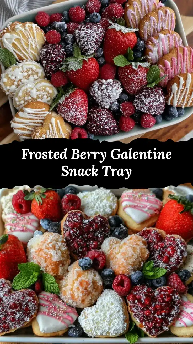 Galentine’s Frosted Berry Snack Tray recipe