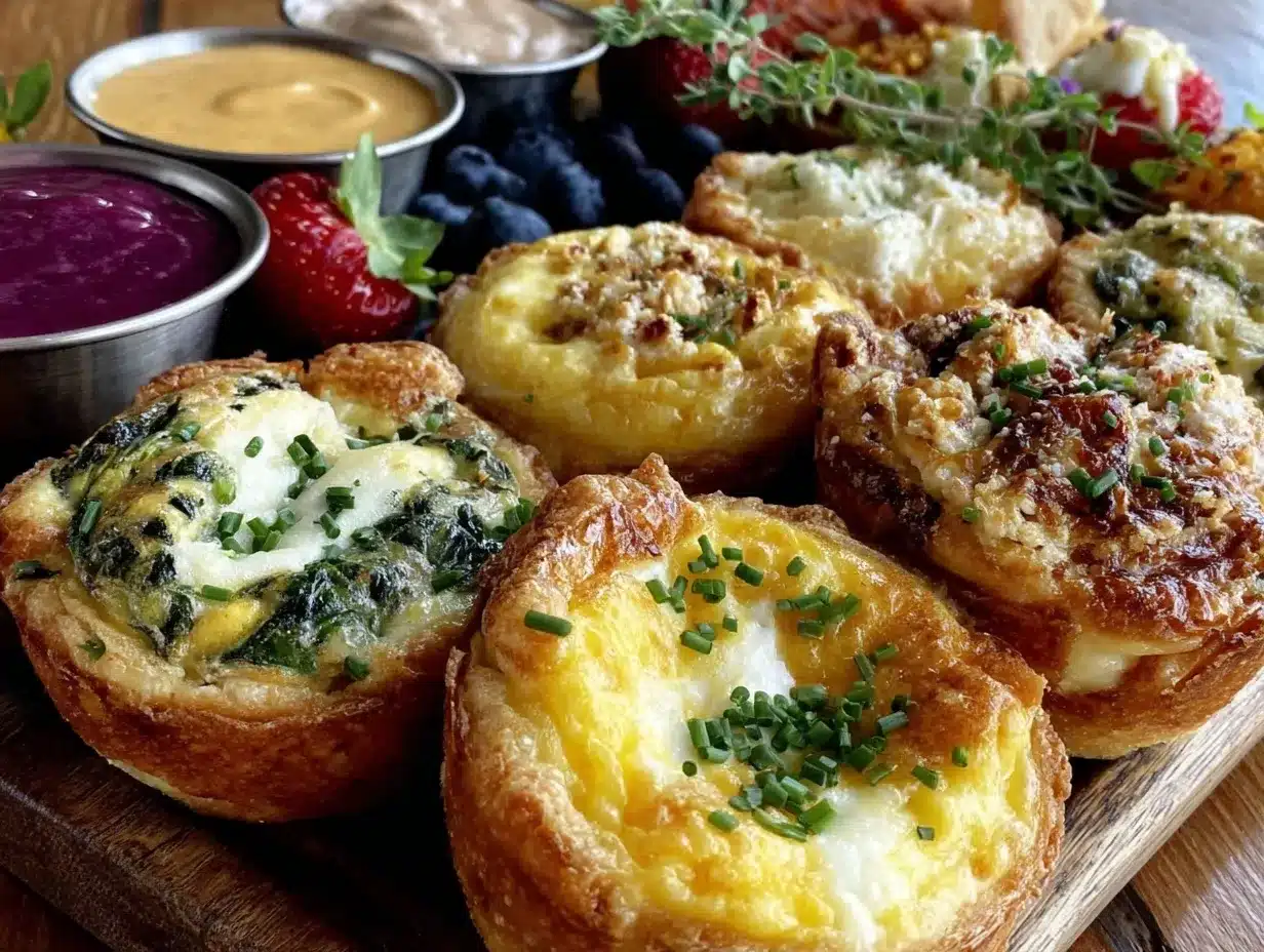 Galentine’s Mini Quiche Brunch Board preparation steps