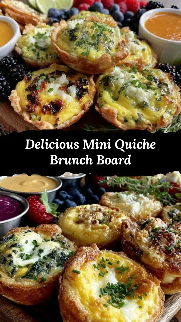 Galentine’s Mini Quiche Brunch Board recipe