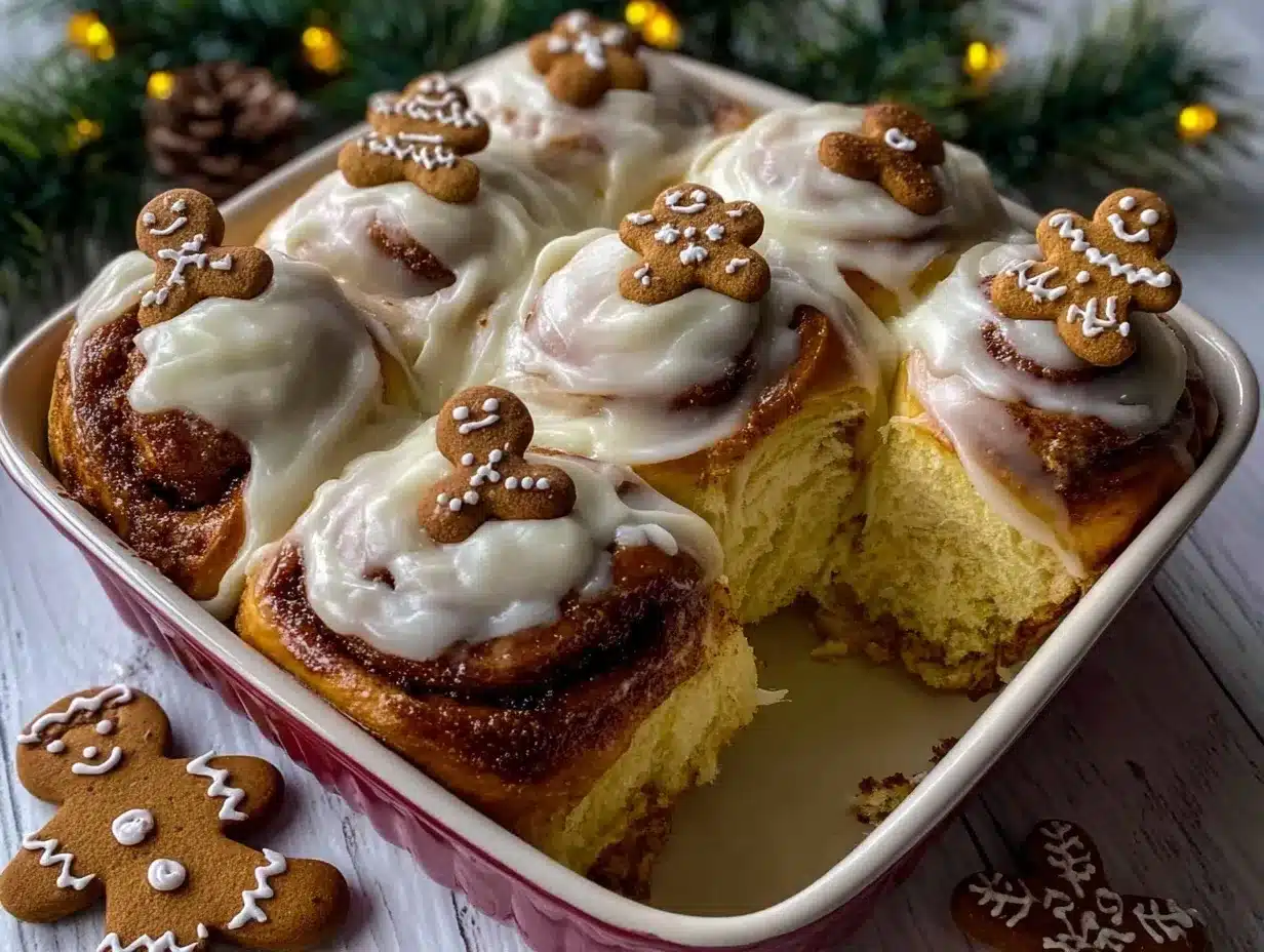 gingerbread cinnamon rolls preparation steps