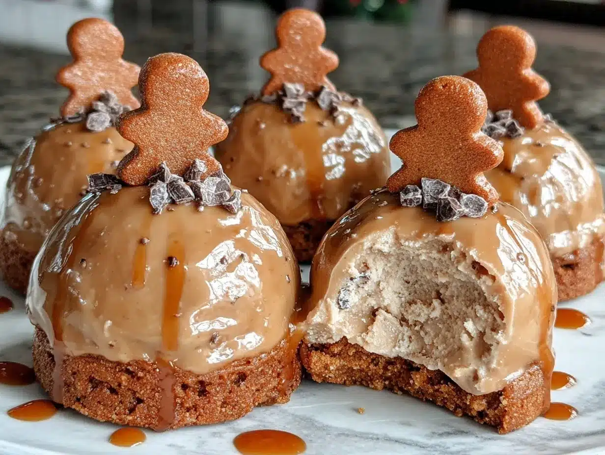 gingerbread latte mousse domes preparation steps