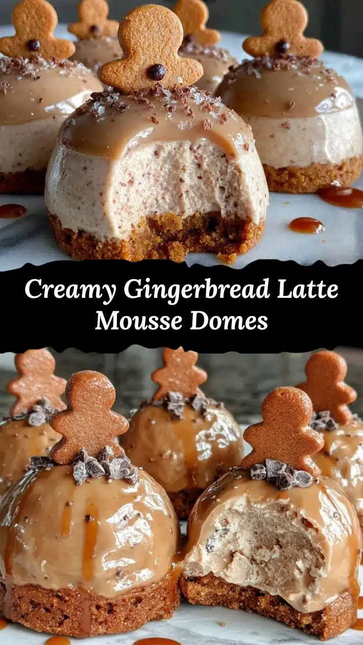 gingerbread latte mousse domes recipe