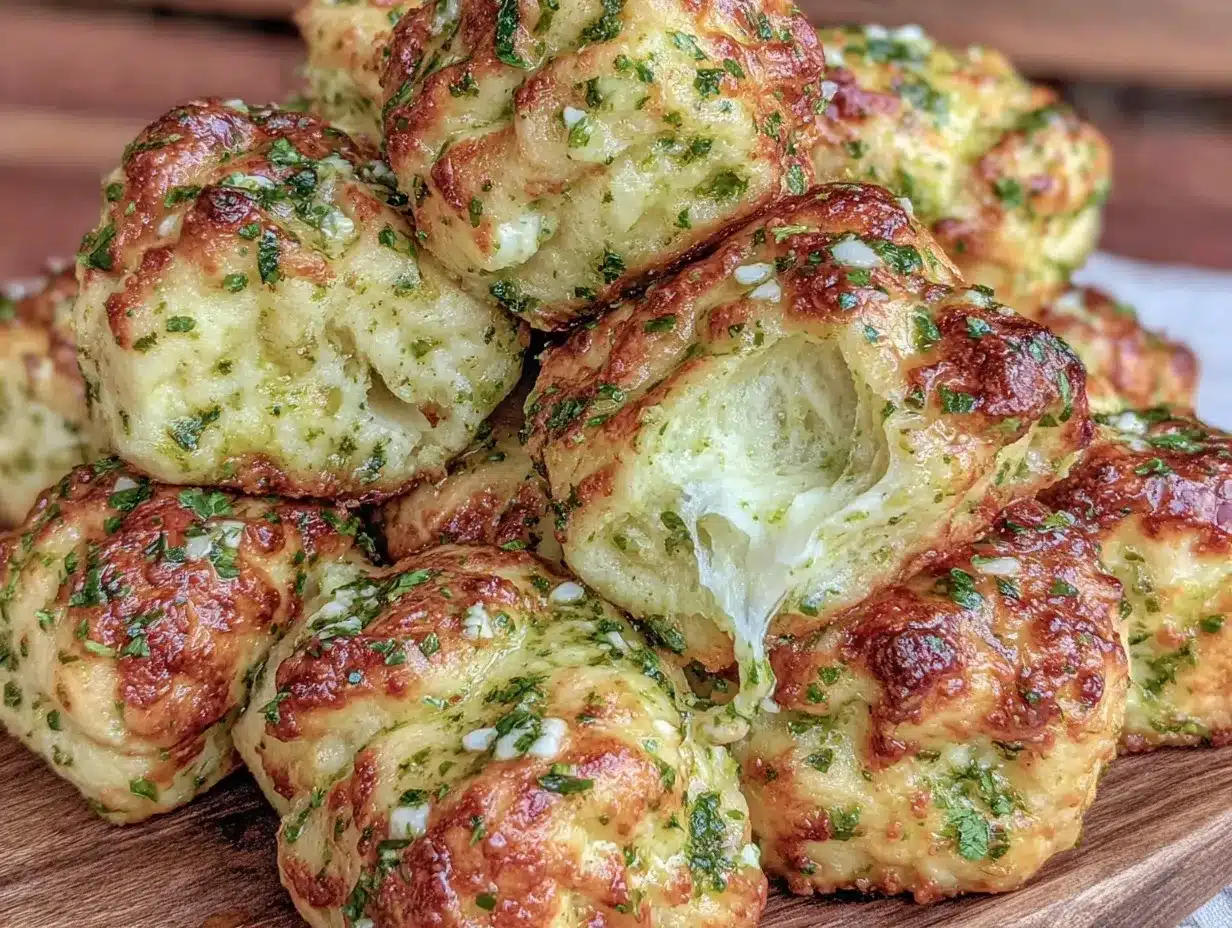 green garlic butter knots preparation steps