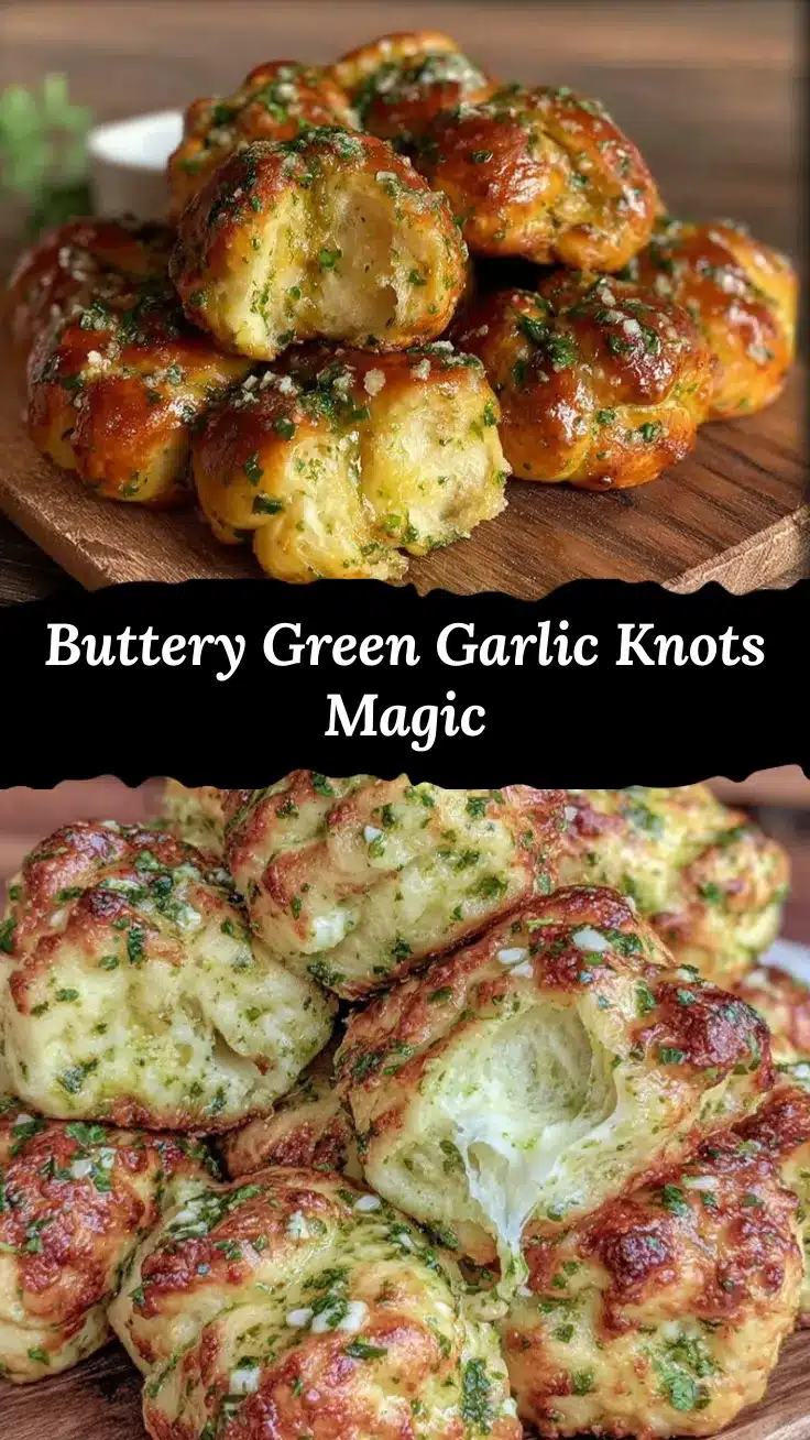 green garlic butter knots recipe