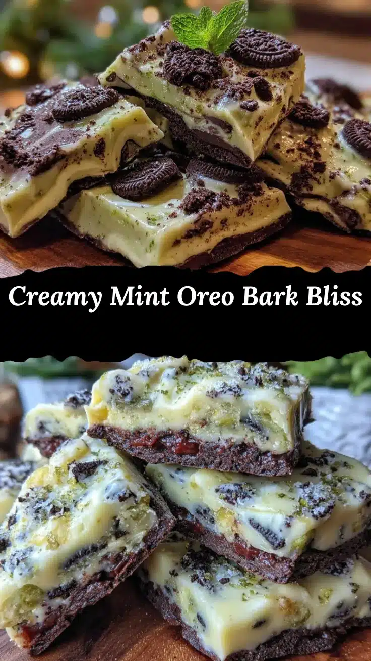 green mint Oreo bark recipe recipe