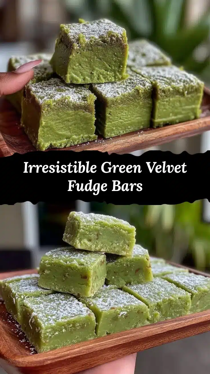 green velvet fudge bars recipe
