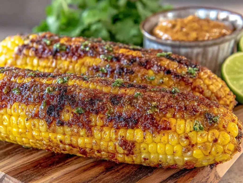 grilled corn with smoky chipotle lime butter - featured image