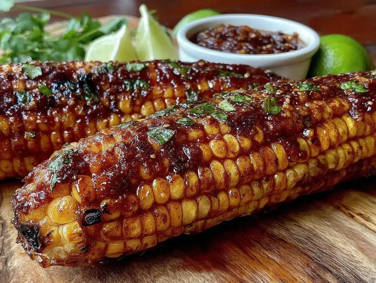 grilled corn with smoky chipotle lime butter preparation steps