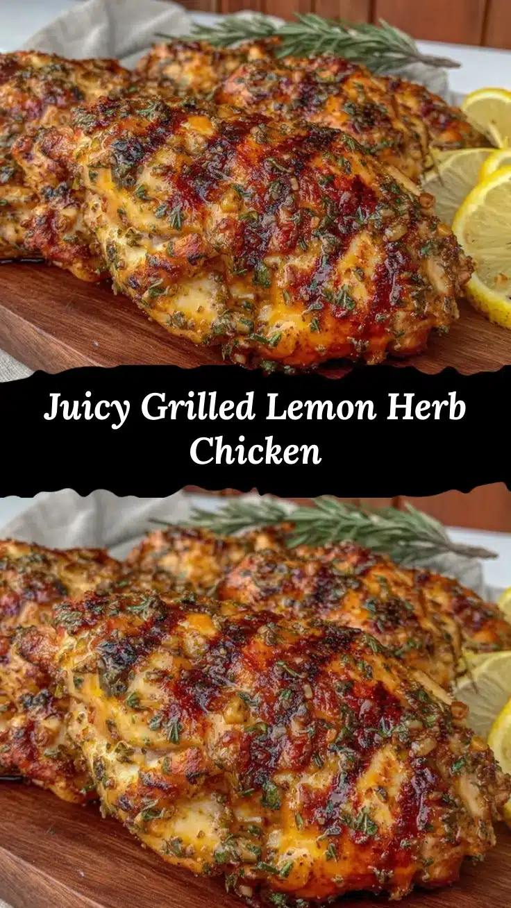 grilled lemon herb chicken breasts recipe