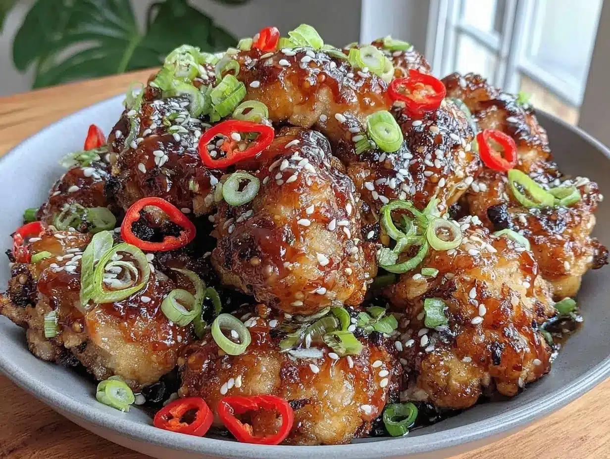 healthy air fryer teriyaki chicken bites preparation steps