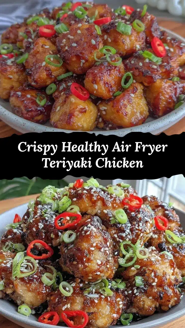 healthy air fryer teriyaki chicken bites recipe