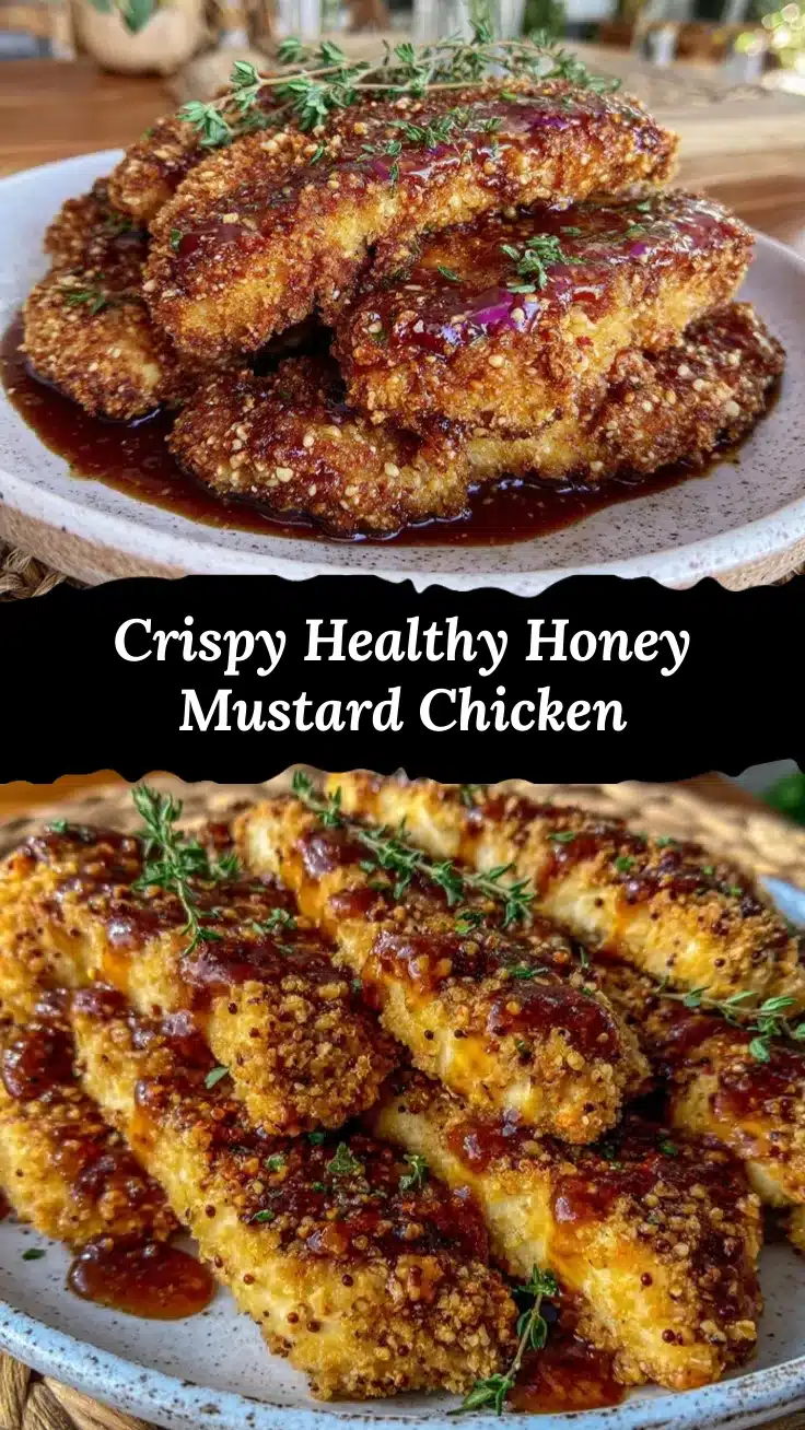 healthy baked honey mustard chicken strips recipe