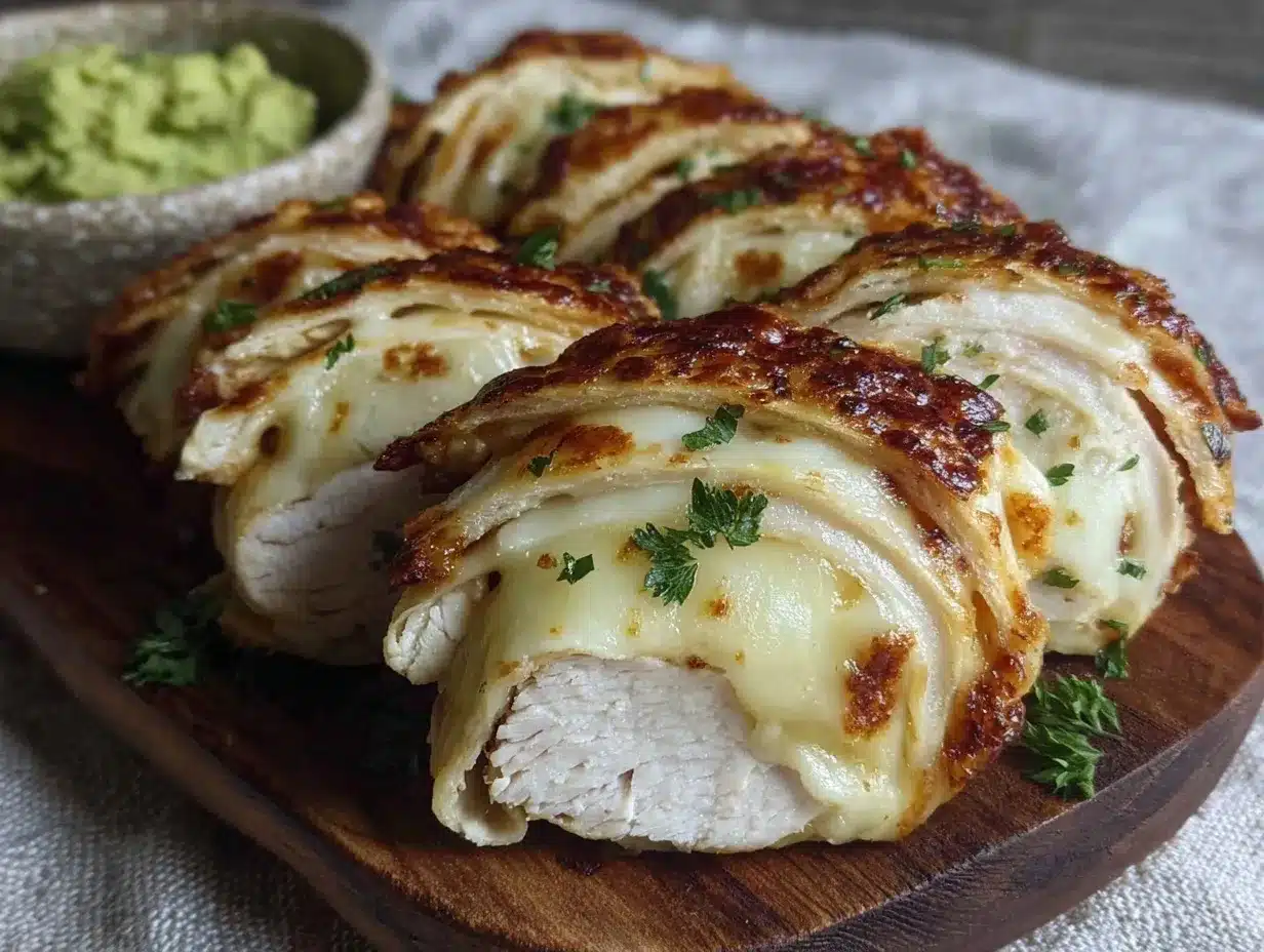 healthy turkey and spinach quesadilla rolls preparation steps
