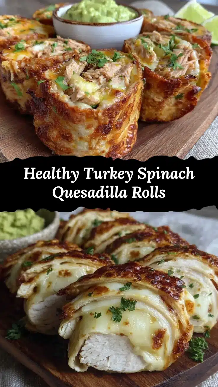 healthy turkey and spinach quesadilla rolls recipe