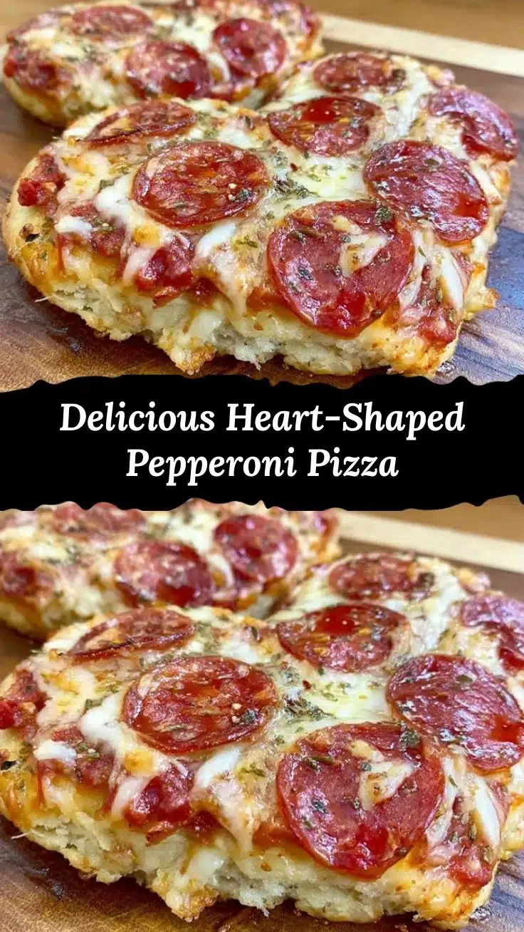 heart-shaped pepperoni pizza recipe