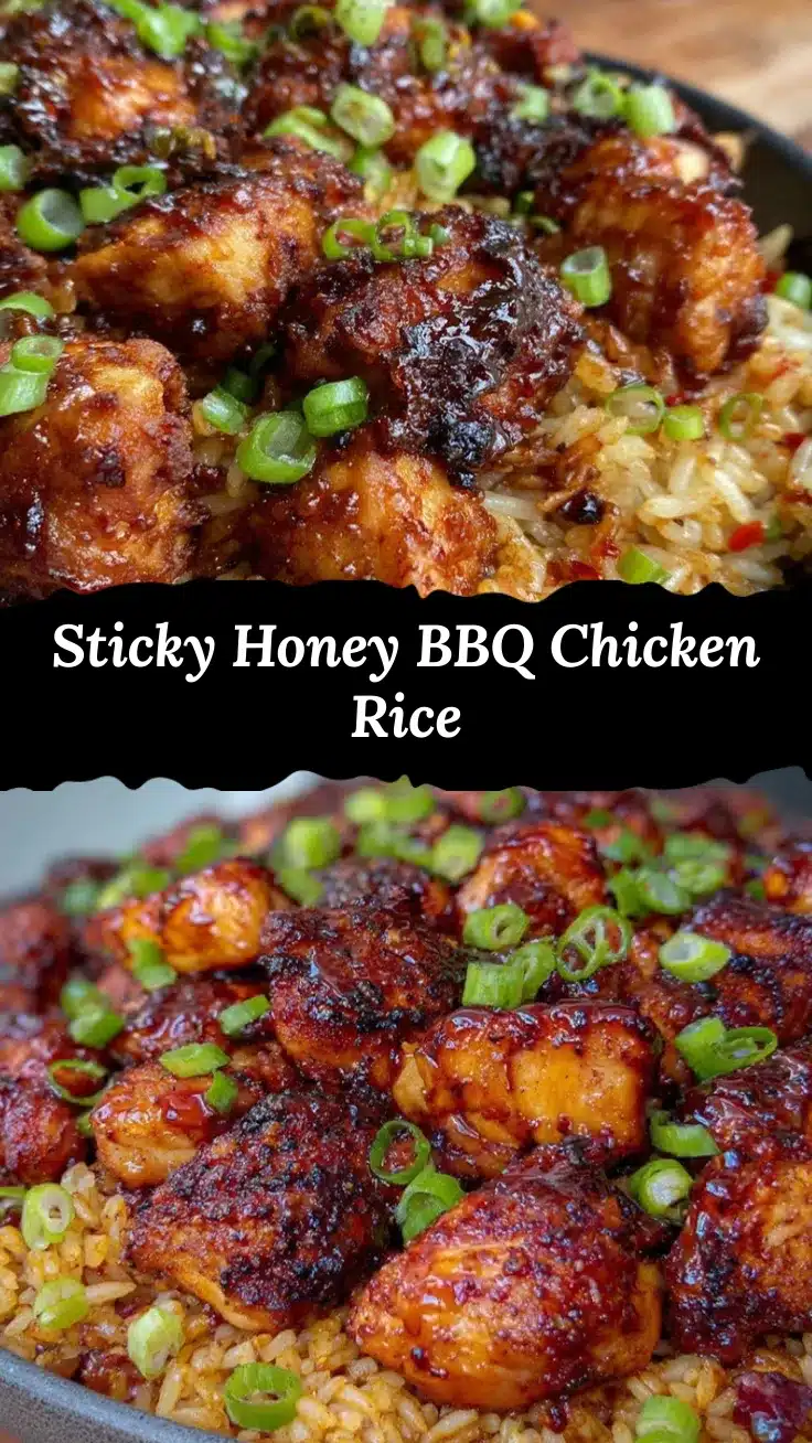 honey BBQ chicken rice recipe