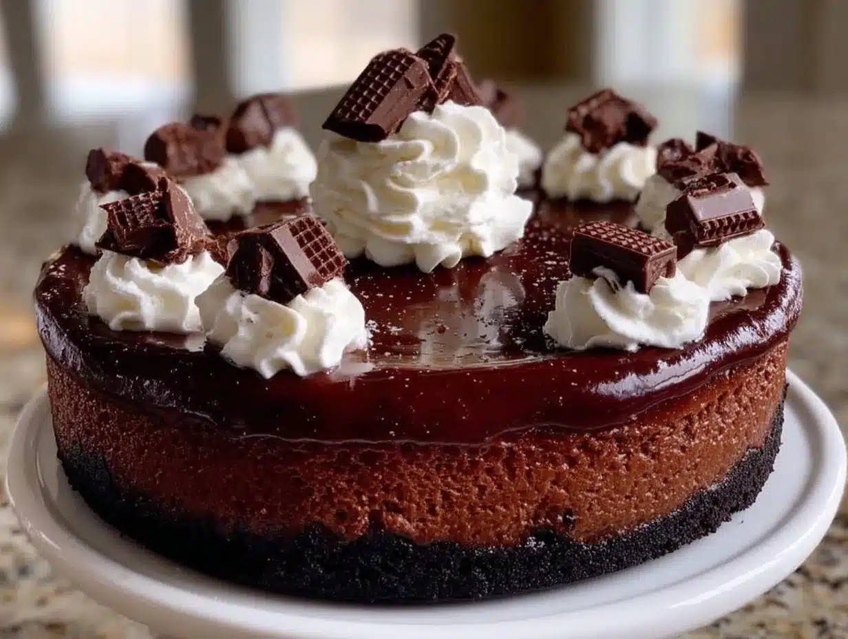 hot chocolate cheesecake recipe preparation steps