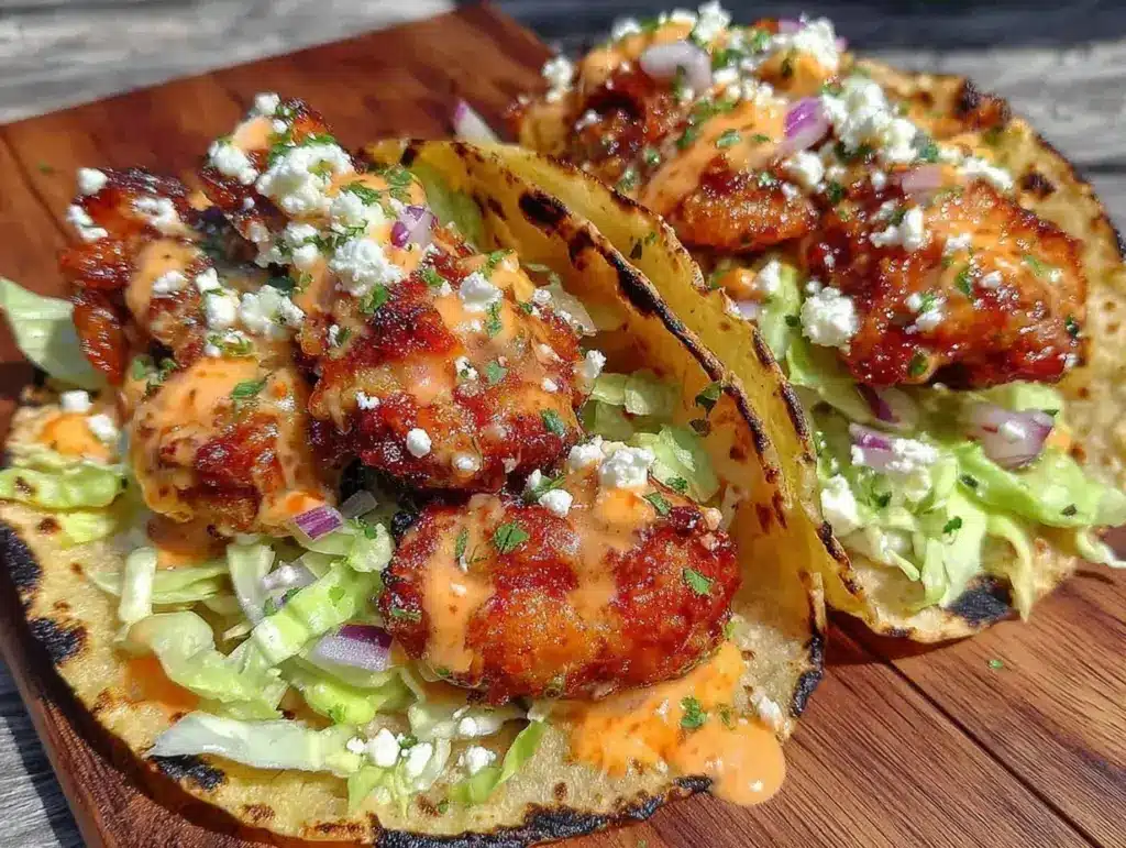 hot ranch wing tacos - featured image