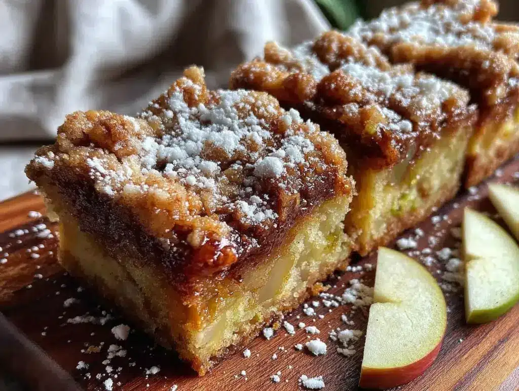 irish apple cake bars - featured image