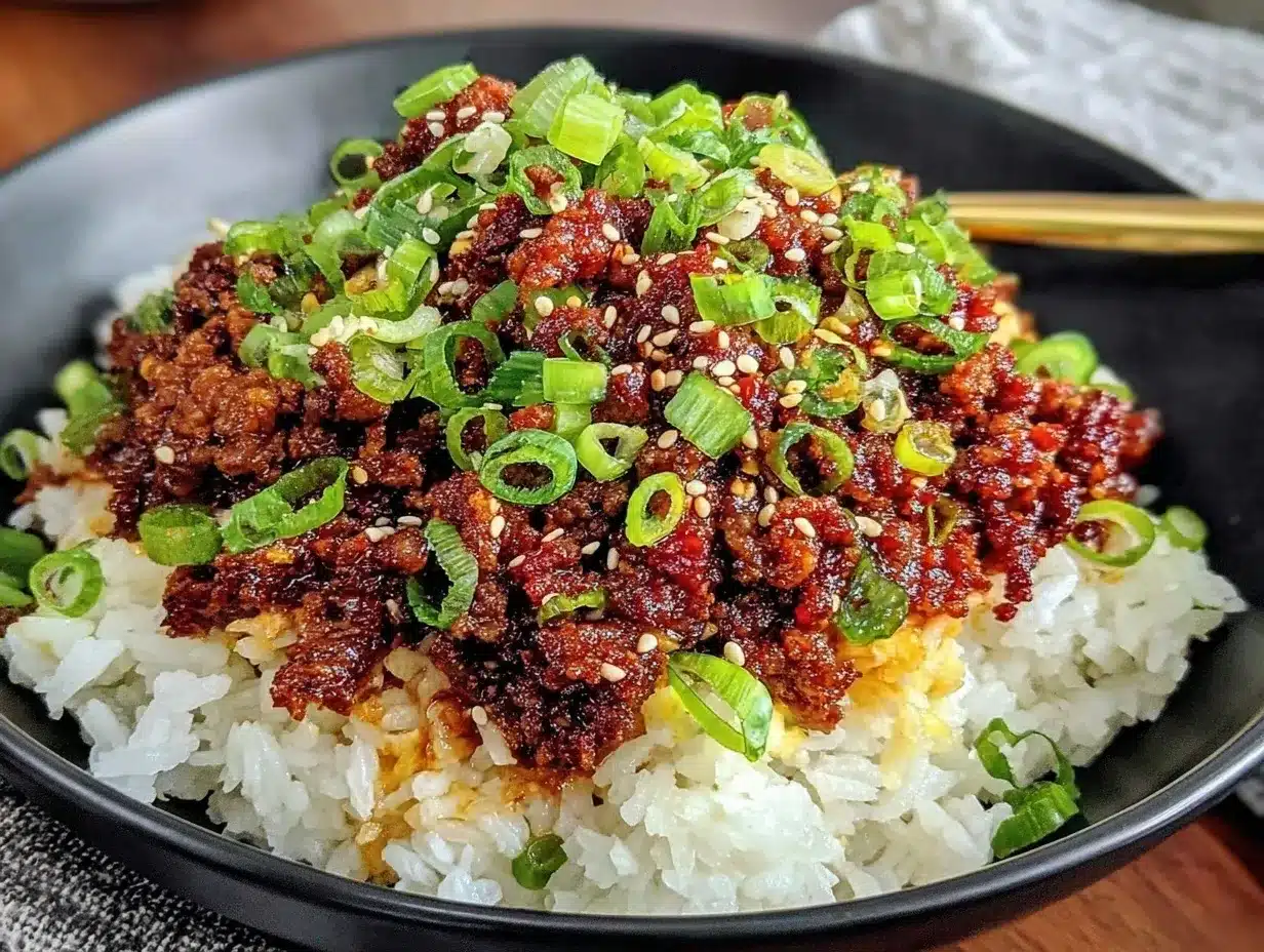 korean ground beef bowl preparation steps