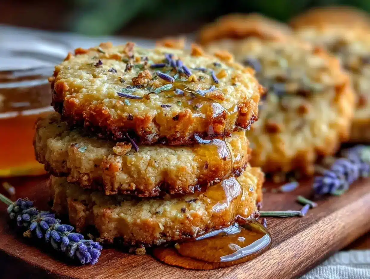 lavender honey shortbread cookies preparation steps