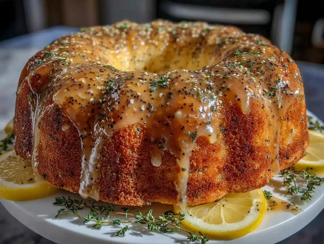 lemon poppy seed bundt cake preparation steps