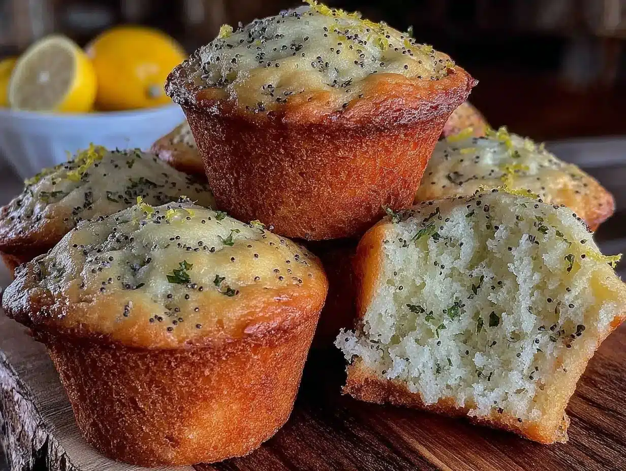 lemon poppy seed muffins preparation steps