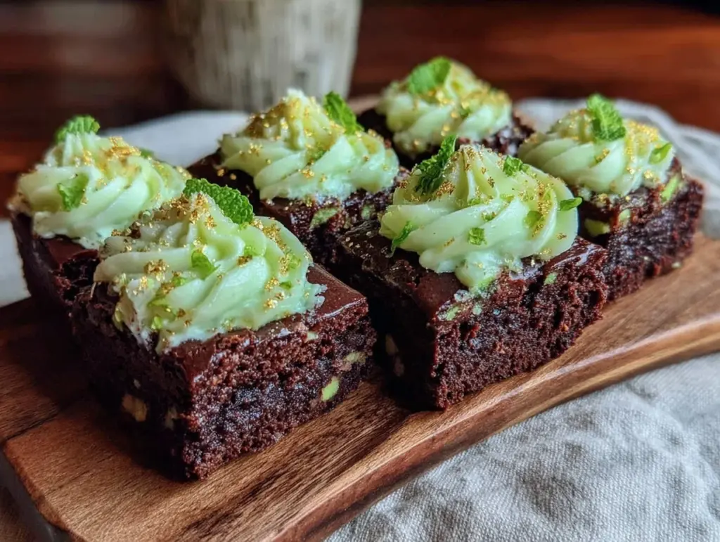 mint brownie bites - featured image