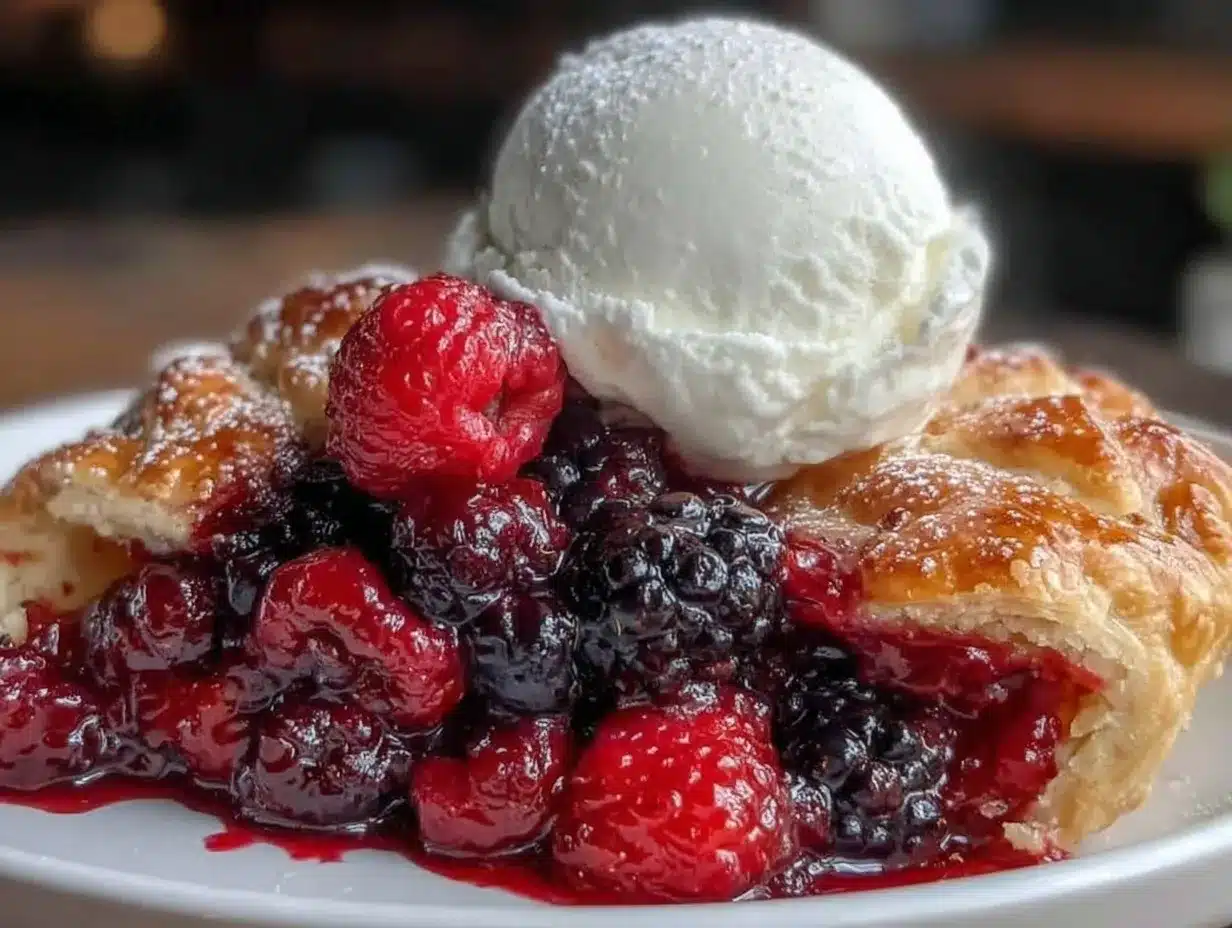 mixed berry galette preparation steps