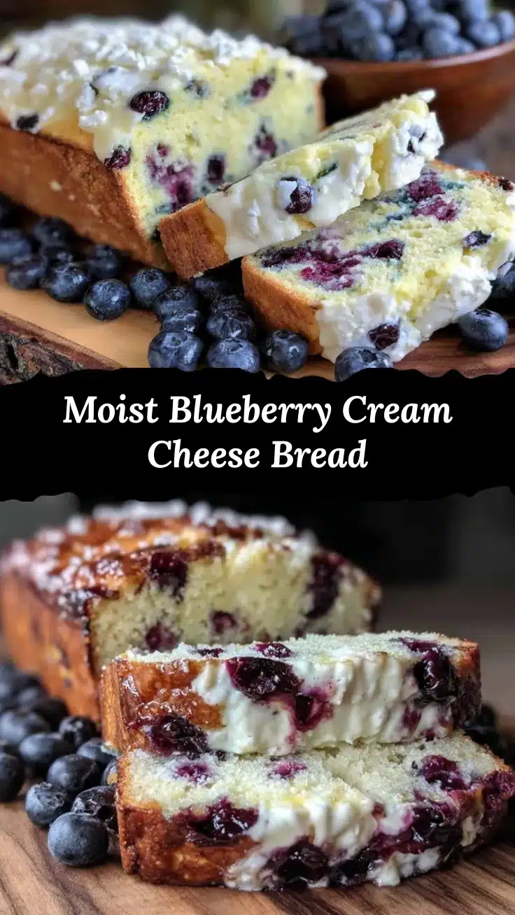 moist blueberry cream cheese bread recipe