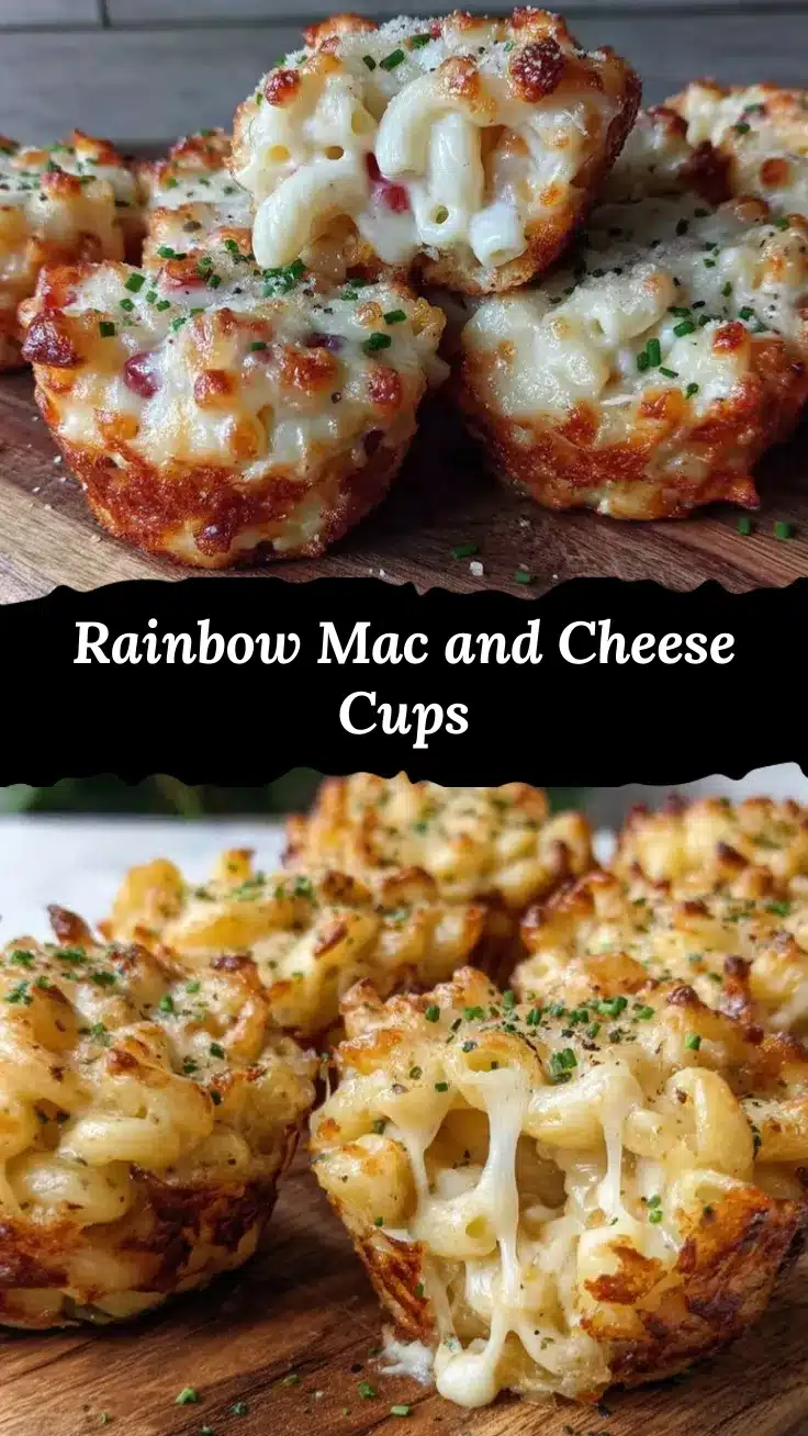 multicolor mac cheese cups recipe