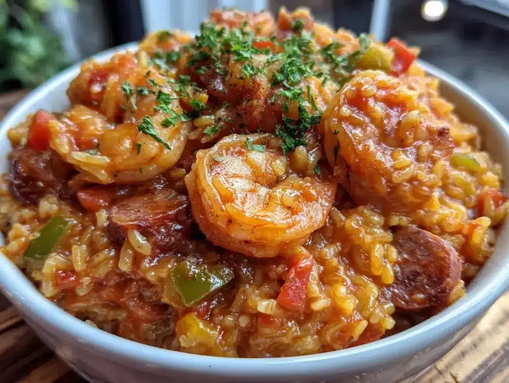 one-pot jambalaya recipe - featured image