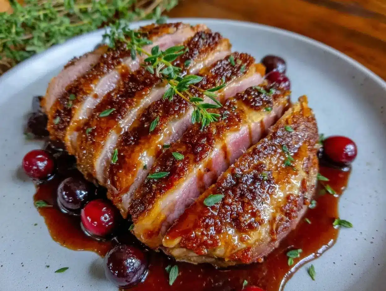 pan-seared duck breast preparation steps