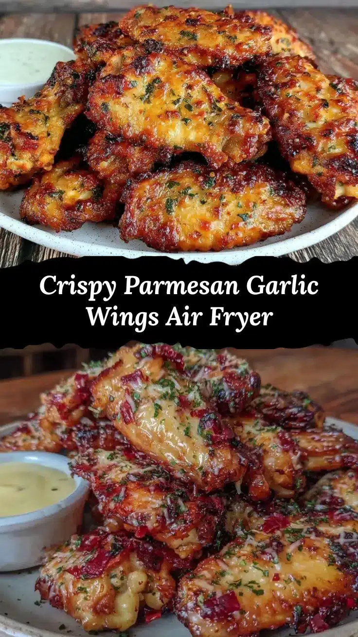 Parmesan garlic wings air fryer recipe recipe