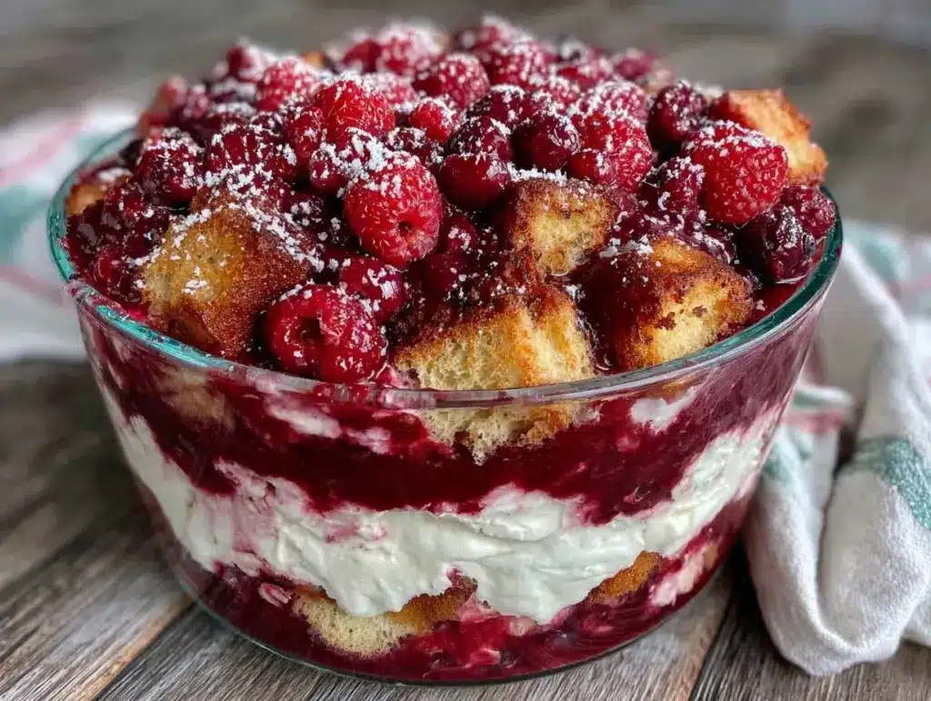 patriotic berry trifle recipe - featured image