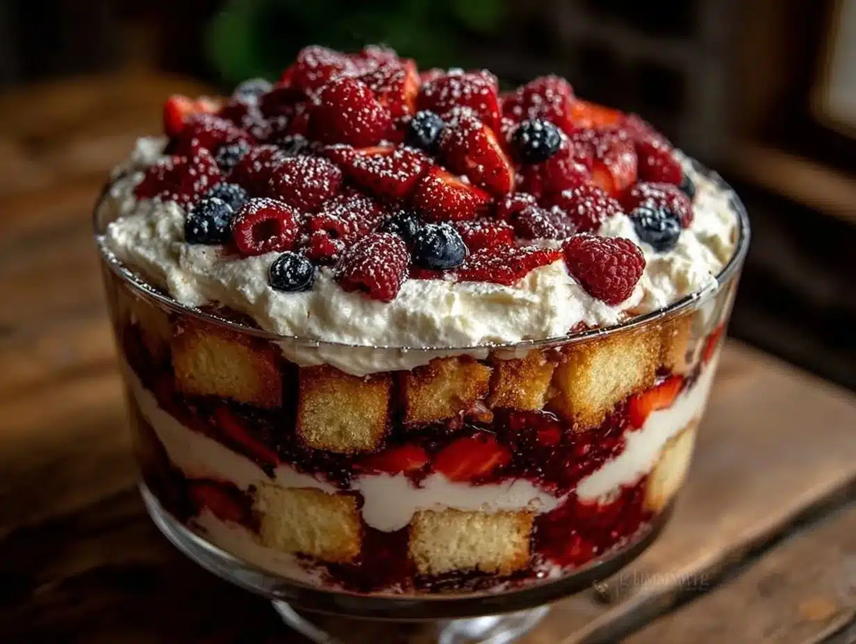 patriotic berry trifle recipe preparation steps