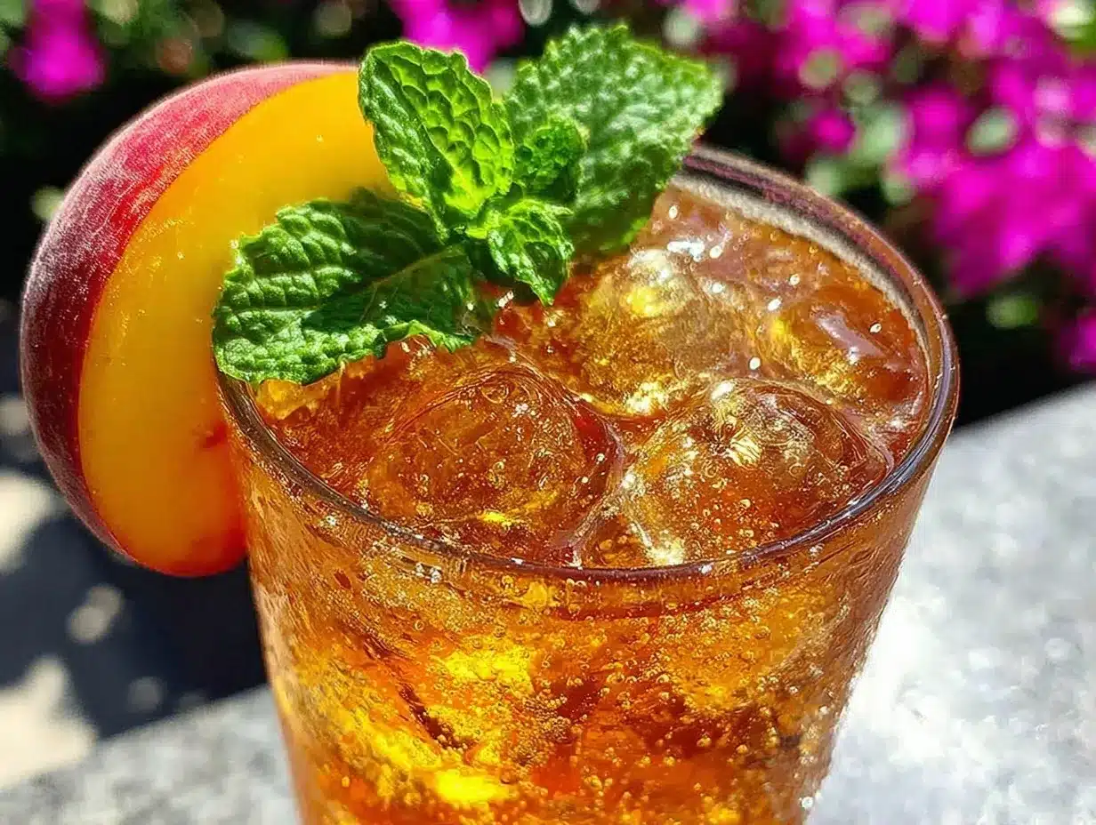 peach iced tea recipe preparation steps