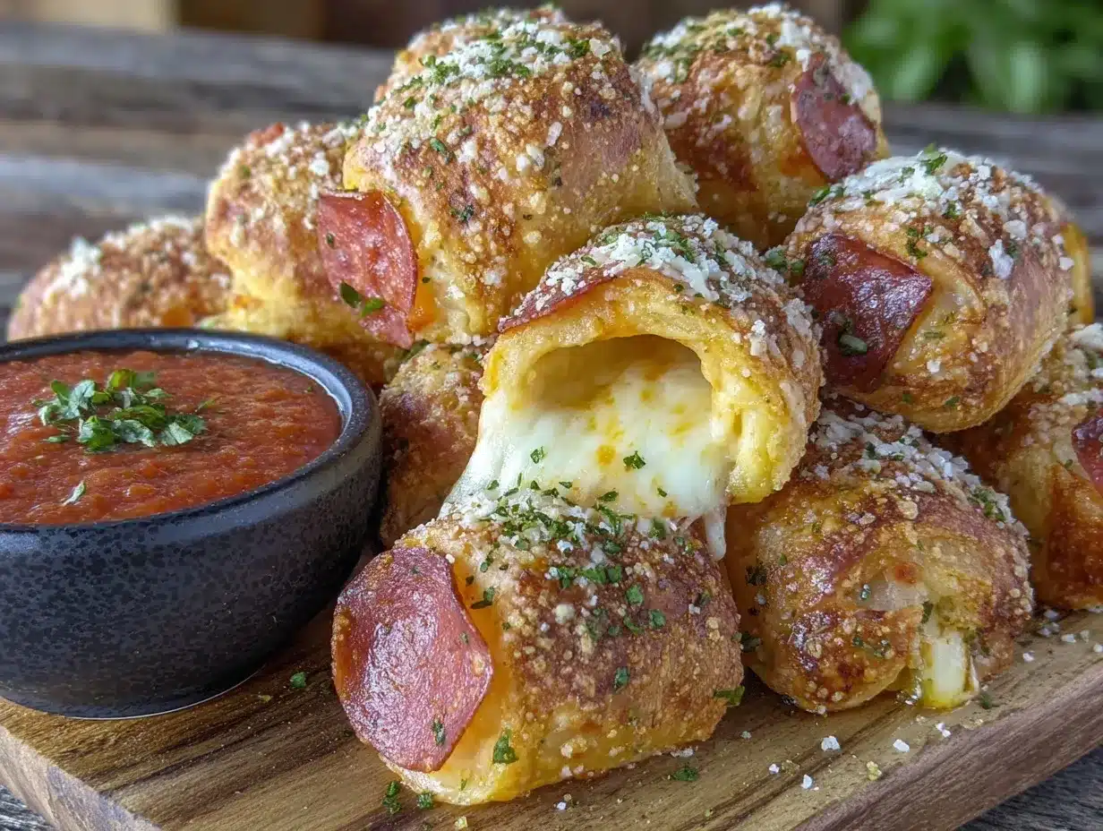 pepperoni pizza rolls preparation steps