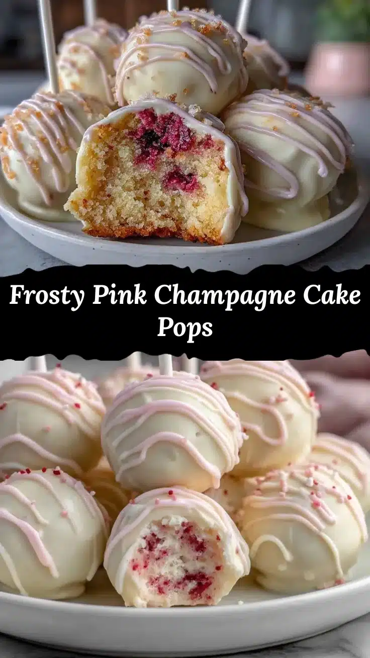 pink champagne cake pops recipe