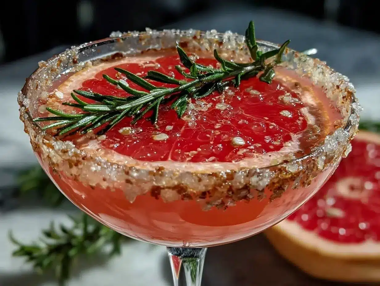 pink grapefruit vodka martini preparation steps