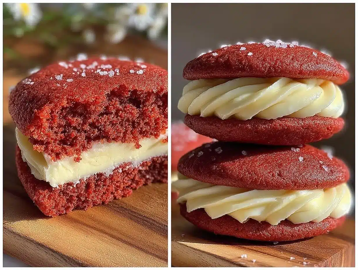 pink velvet whoopie pies preparation steps