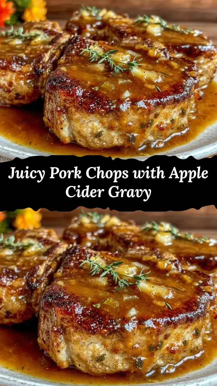pork chops with apple cider gravy recipe