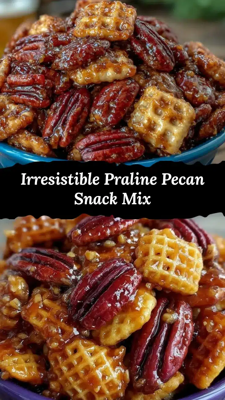 praline crunch crispix pecan snack mix recipe
