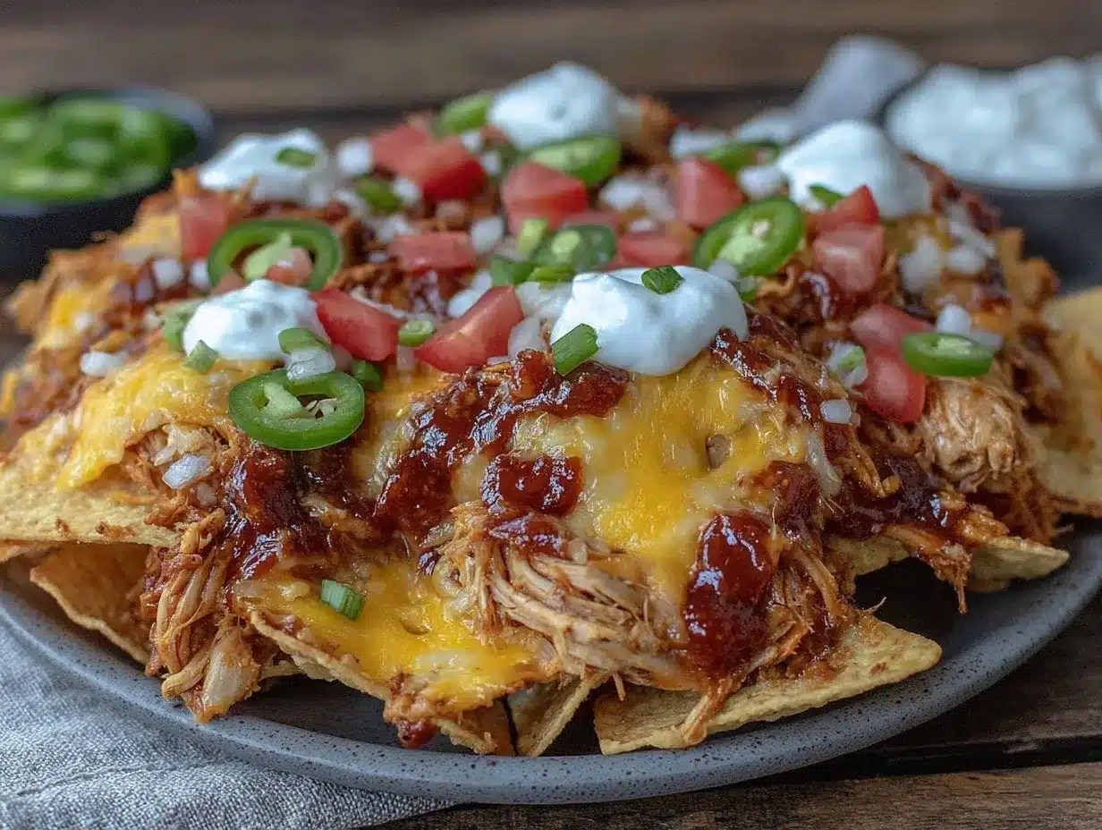 pulled chicken nachos preparation steps